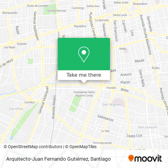 Mapa de Arquitecto-Juan Fernando Gutiérrez