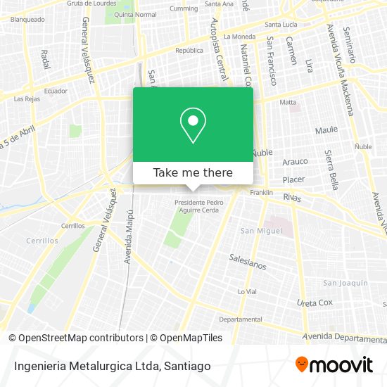 Mapa de Ingenieria Metalurgica Ltda