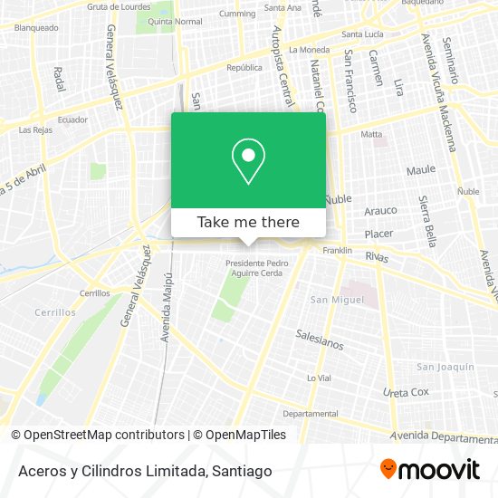 Mapa de Aceros y Cilindros Limitada