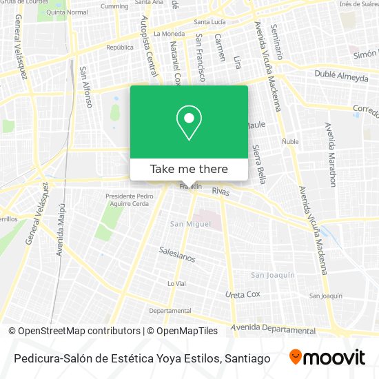 Pedicura-Salón de Estética Yoya Estilos map