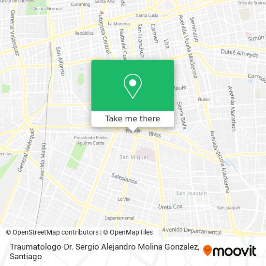 Traumatologo-Dr. Sergio Alejandro Molina Gonzalez map