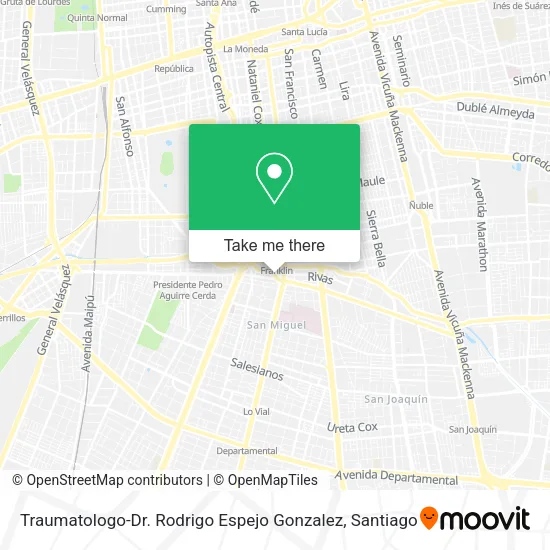 Traumatologo-Dr. Rodrigo Espejo Gonzalez map