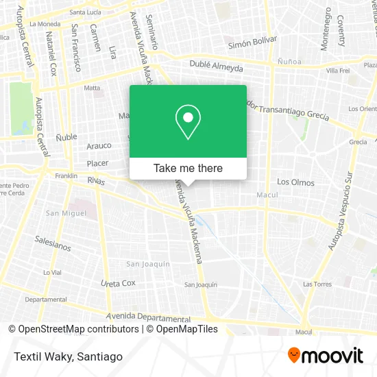 Textil Waky map