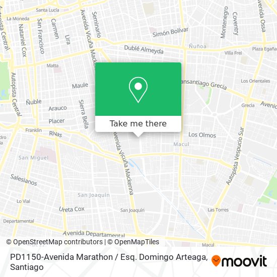 PD1150-Avenida Marathon / Esq. Domingo Arteaga map