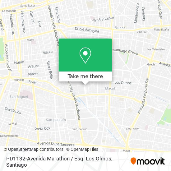 PD1132-Avenida Marathon / Esq. Los Olmos map