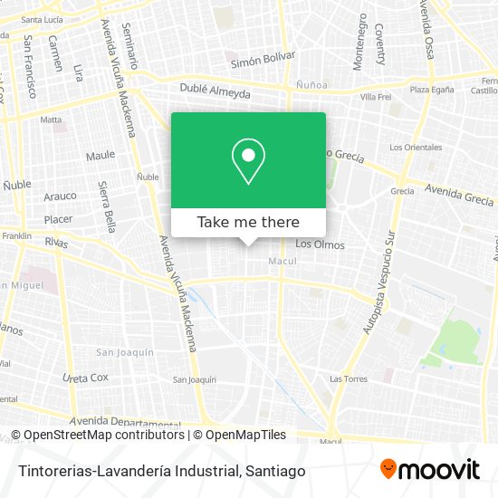 Tintorerias-Lavandería Industrial map