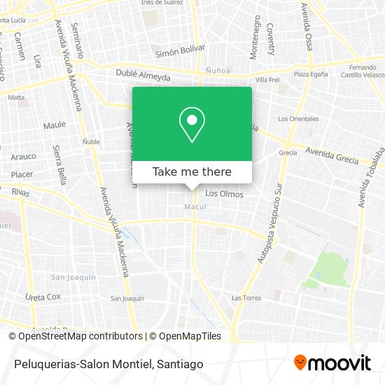 Peluquerias-Salon Montiel map