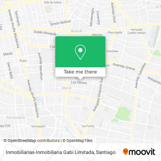 Mapa de Inmobiliarias-Inmobiliaria Gabi Limitada