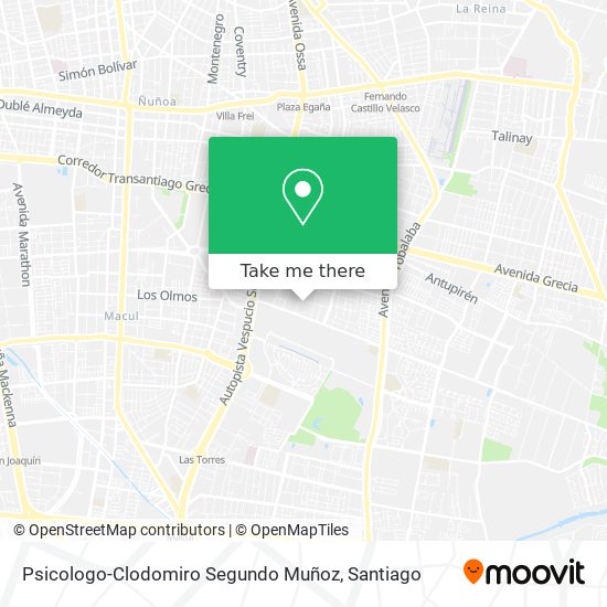 Psicologo-Clodomiro Segundo Muñoz map