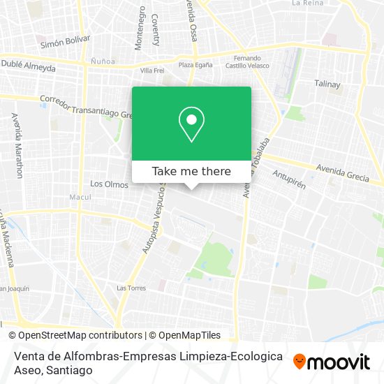 Venta de Alfombras-Empresas Limpieza-Ecologica Aseo map