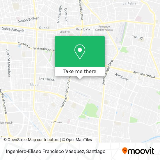 Ingeniero-Eliseo Francisco Vásquez map