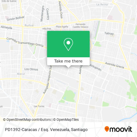 PD1392-Caracas / Esq. Venezuela map