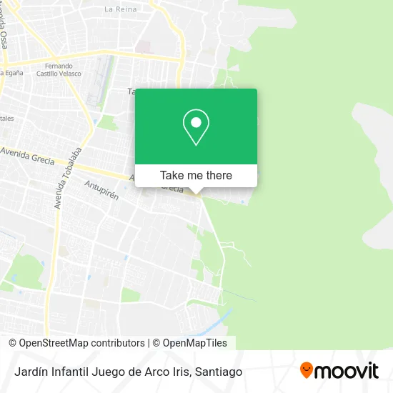 Jardín Infantil Juego de Arco Iris map