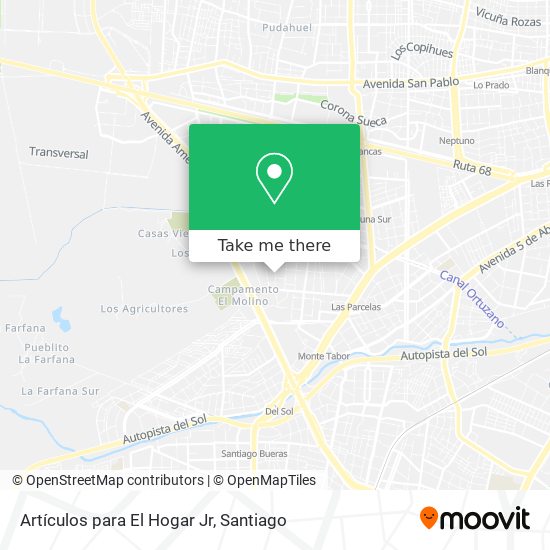 Mapa de Artículos para El Hogar Jr