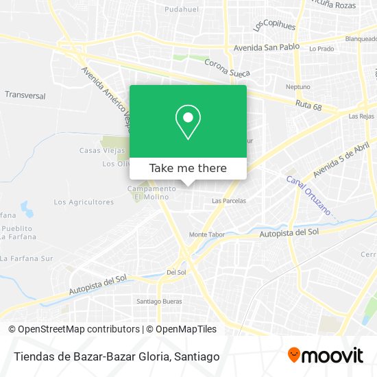 Mapa de Tiendas de Bazar-Bazar Gloria