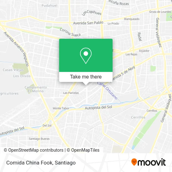 Comida China Fook map