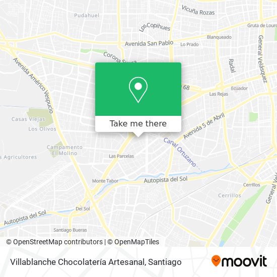 Mapa de Villablanche Chocolatería Artesanal
