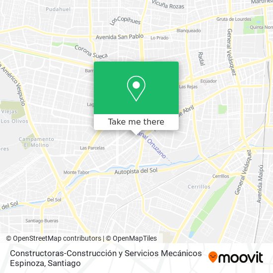 Constructoras-Construcción y Servicios Mecánicos Espinoza map
