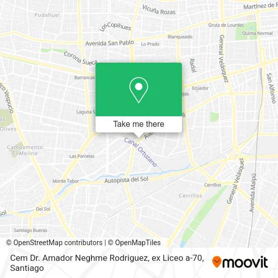 Cem Dr. Amador Neghme Rodriguez, ex Liceo a-70 map