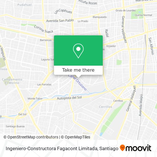 Mapa de Ingeniero-Constructora Fagacont Limitada