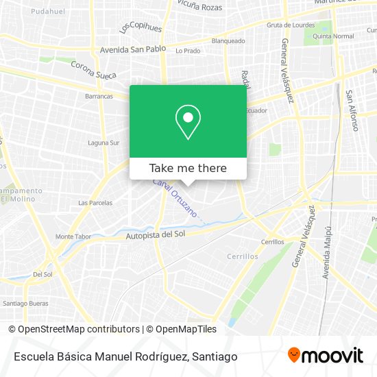 Escuela Básica Manuel Rodríguez map