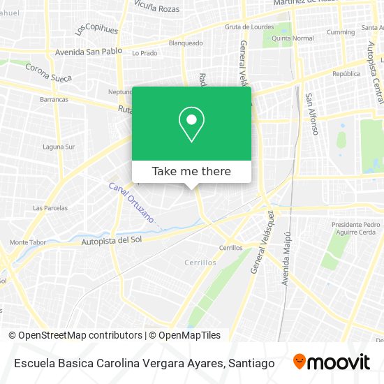 Mapa de Escuela Basica Carolina Vergara Ayares