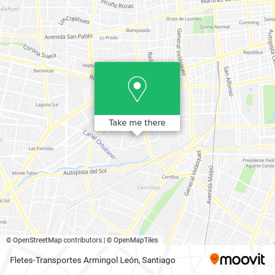 Fletes-Transportes Armingol León map