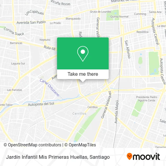 Jardín Infantil Mis Primeras Huellas map