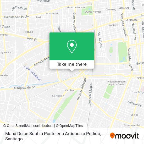 Maná Dulce Sophia Pastelería Artística a Pedido map