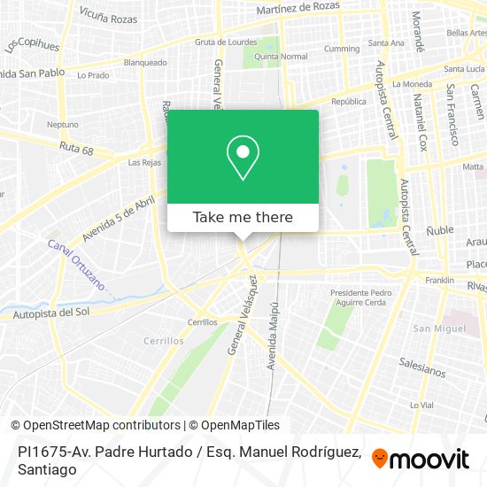 Mapa de PI1675-Av. Padre Hurtado / Esq. Manuel Rodríguez