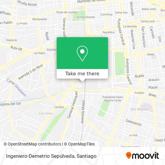 Ingeniero-Demetrio Sepúlveda map