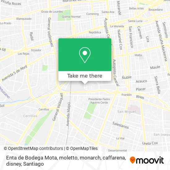 Enta de Bodega Mota, moletto, monarch, caffarena, disney map
