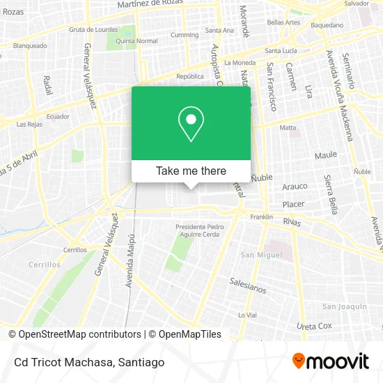 Mapa de Cd Tricot Machasa