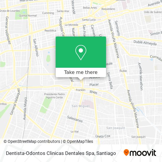 Dentista-Odontos Clinicas Dentales Spa map