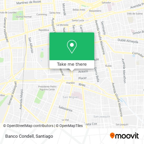 Banco Condell map