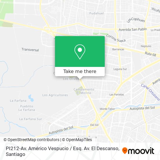 PI212-Av. Américo Vespucio / Esq. Av. El Descanso map