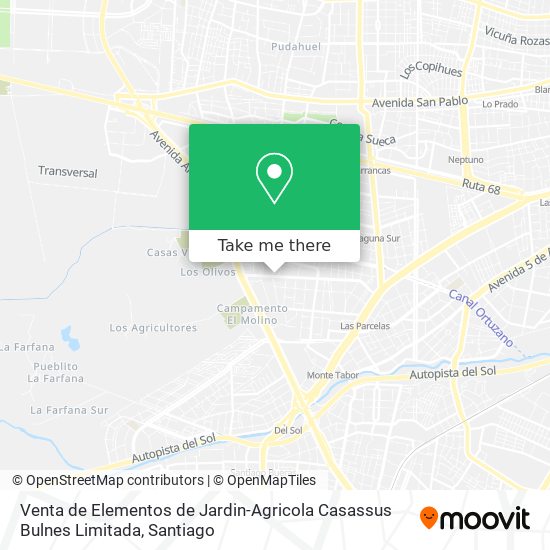Venta de Elementos de Jardin-Agricola Casassus Bulnes Limitada map