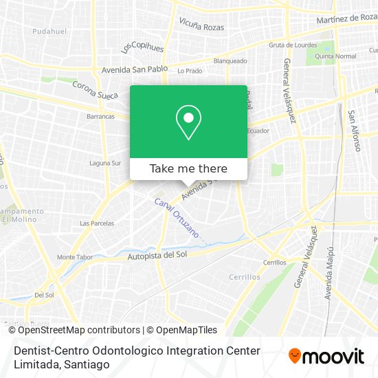 Mapa de Dentist-Centro Odontologico Integration Center Limitada
