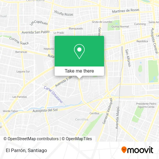 El Parrón map