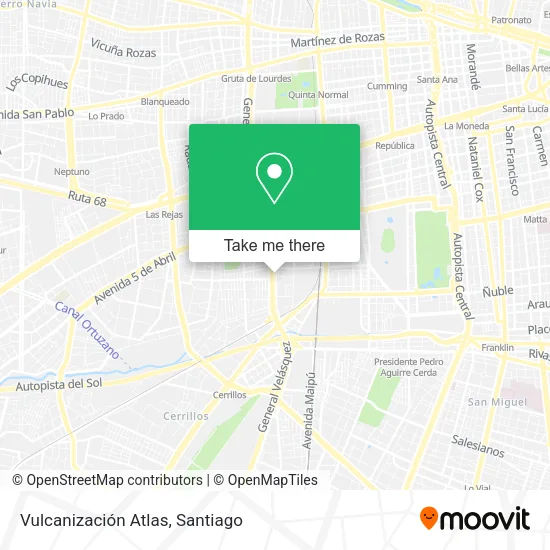 Vulcanización Atlas map