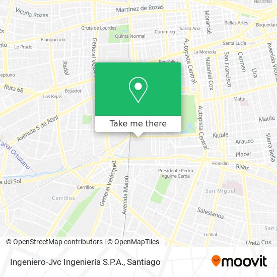 Mapa de Ingeniero-Jvc Ingeniería S.P.A.