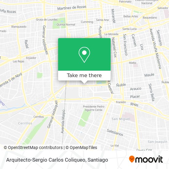 Arquitecto-Sergio Carlos Coliqueo map