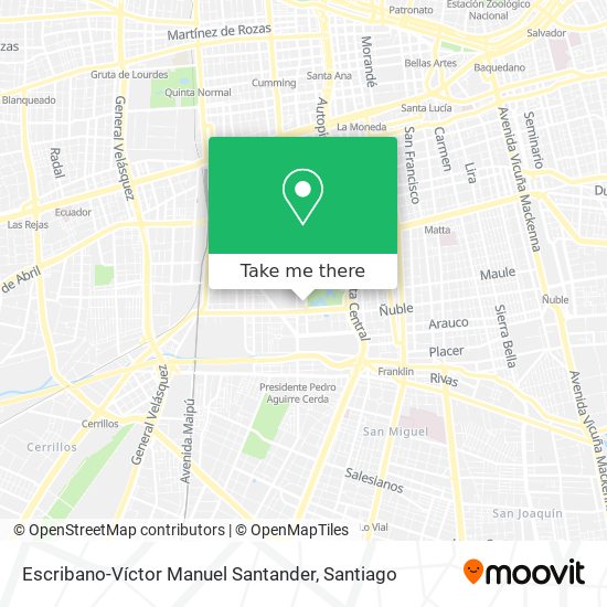 Escribano-Víctor Manuel Santander map