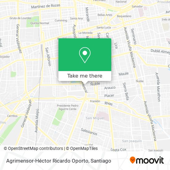 Agrimensor-Héctor Ricardo Oporto map