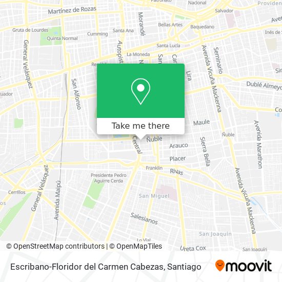Mapa de Escribano-Floridor del Carmen Cabezas