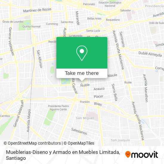 Mueblerias-Diseno y Armado en Muebles Limitada map