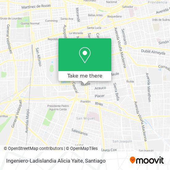 Mapa de Ingeniero-Ladislandia Alicia Yaite