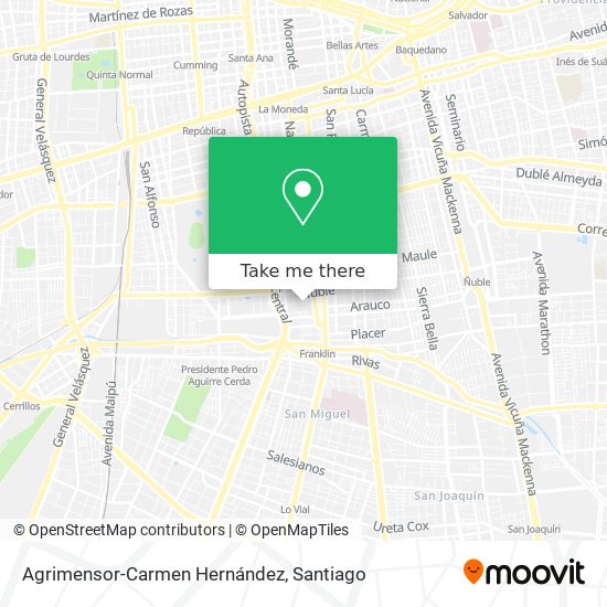 Agrimensor-Carmen Hernández map
