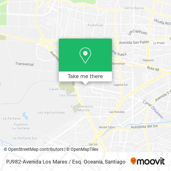 PJ982-Avenida Los Mares / Esq. Oceanía map