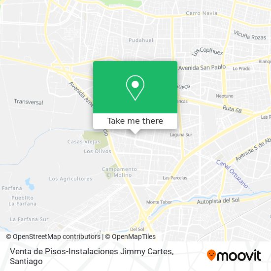 Venta de Pisos-Instalaciones Jimmy Cartes map